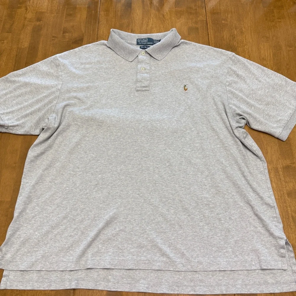 Polo Ralph Lauren polo men's 2XLT tall flesh pony pima soft touch preppy golf